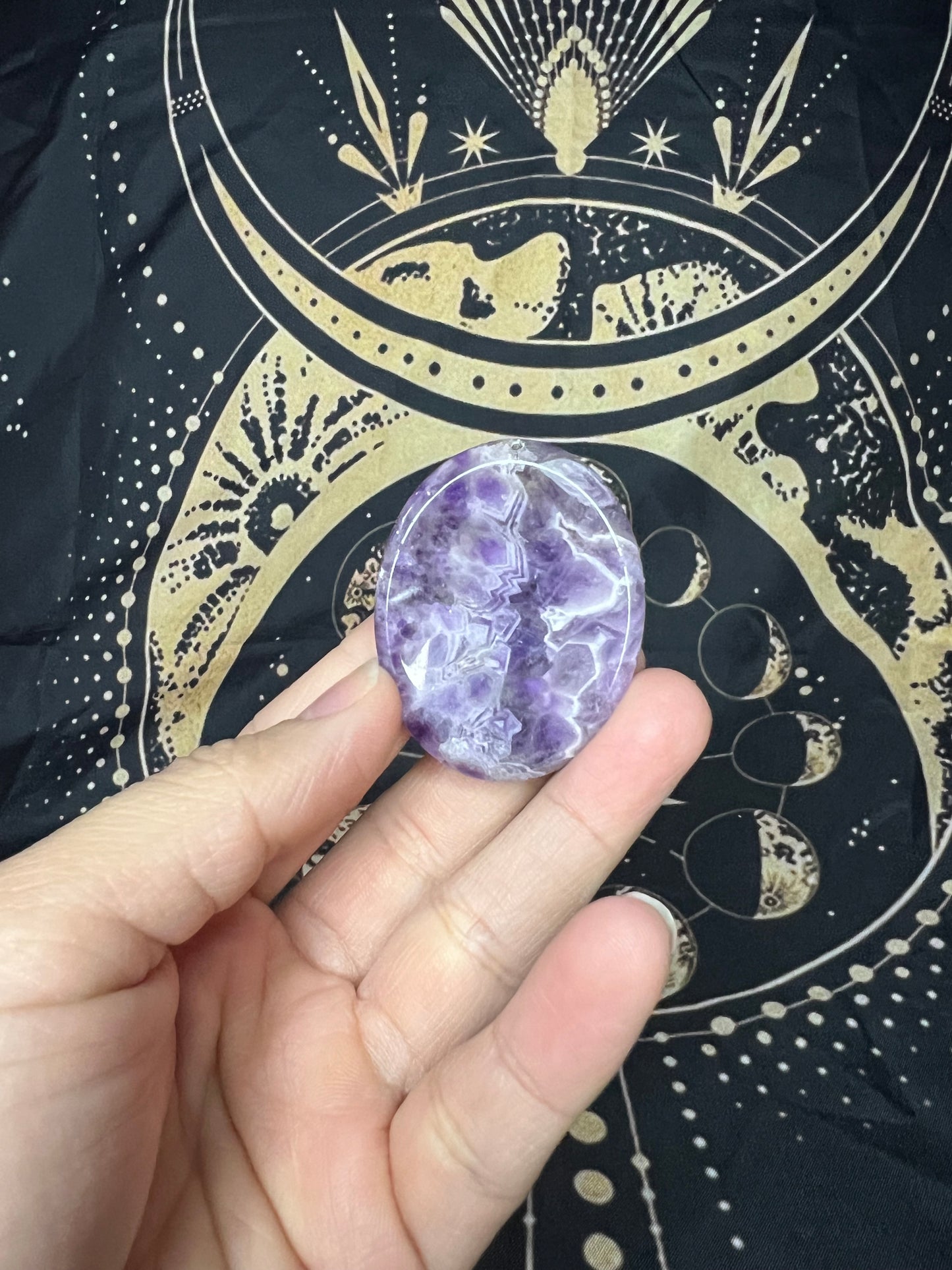 Amethyst Worry Stone