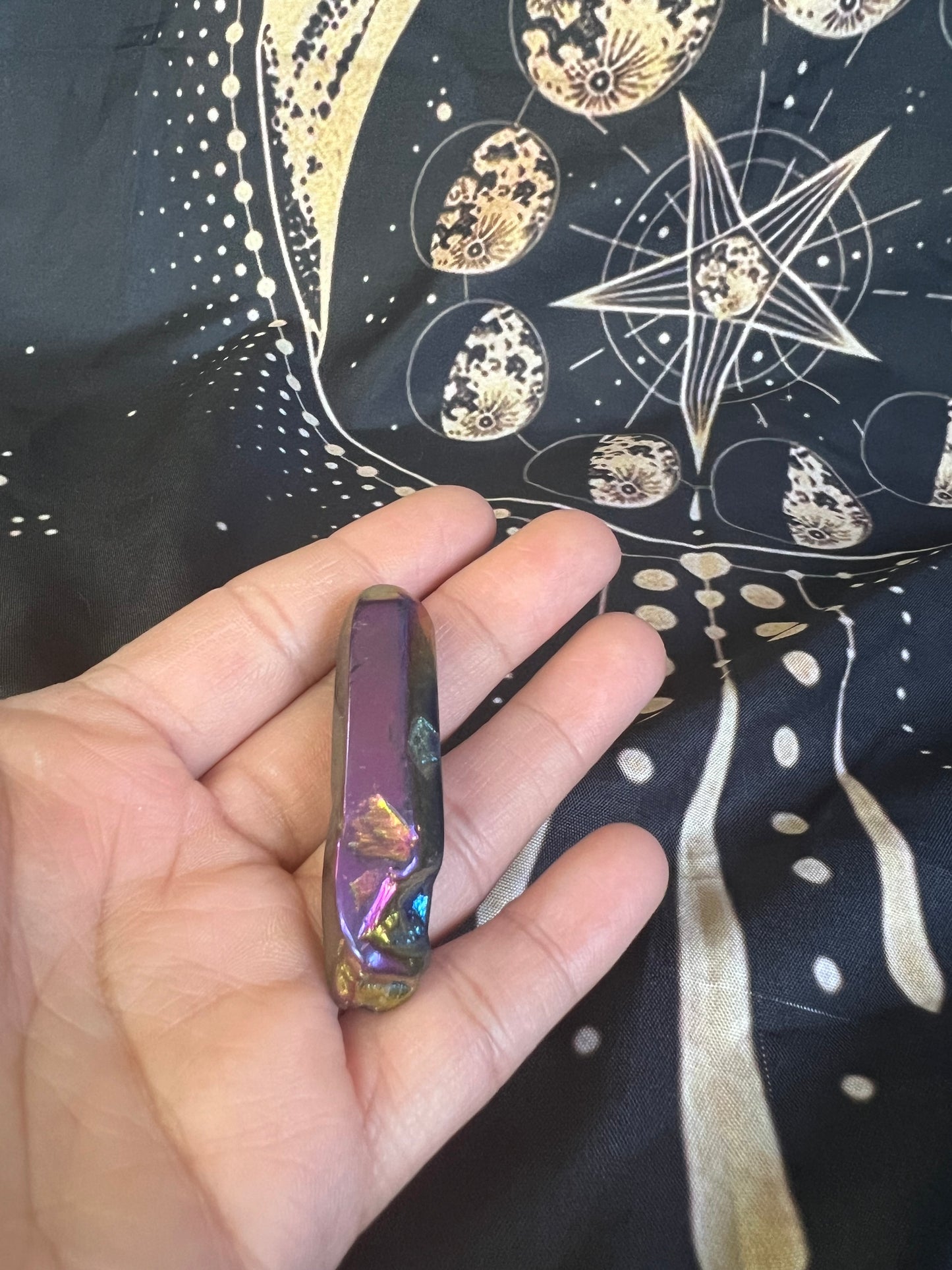 Titanium Aura Quartz Point