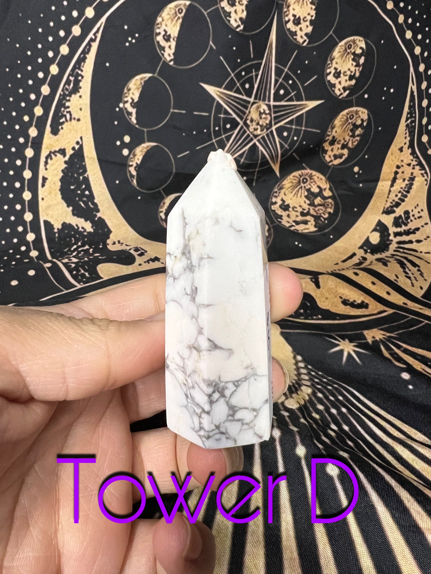 White Howlite Tower