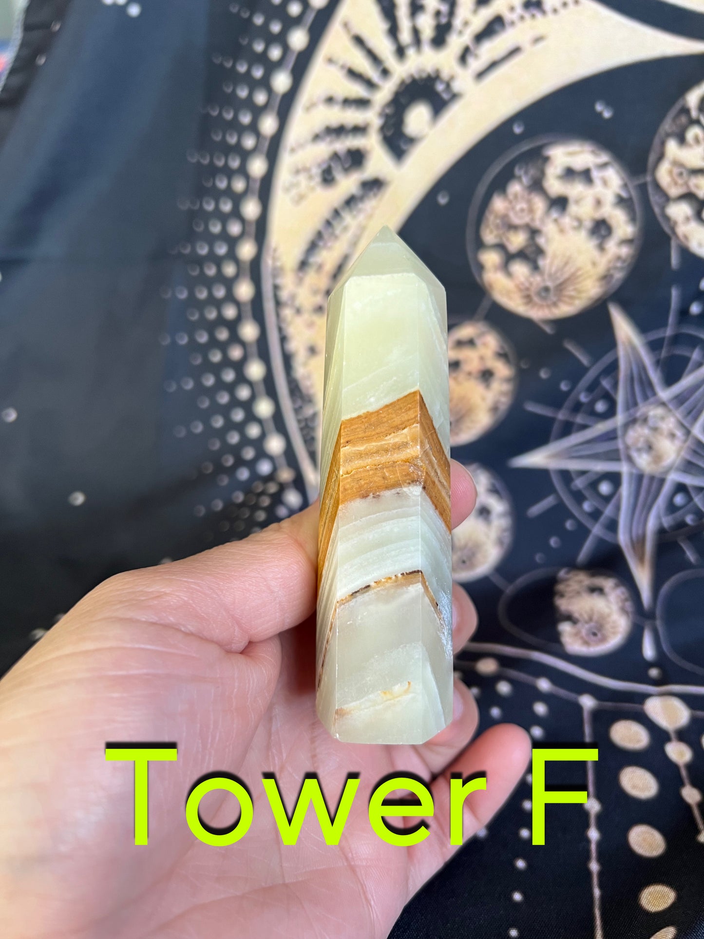Green Calcite Tower