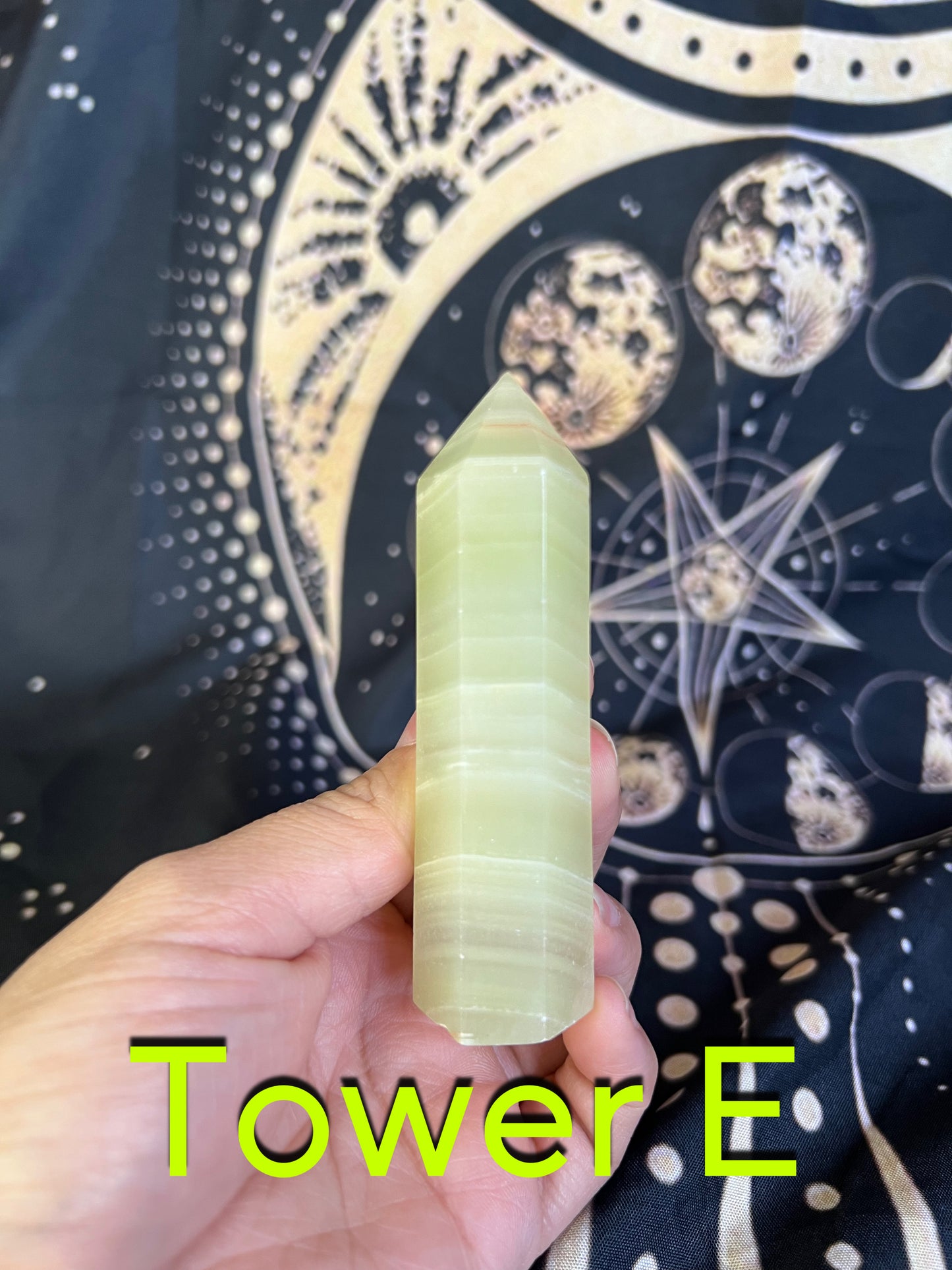 Green Calcite Tower