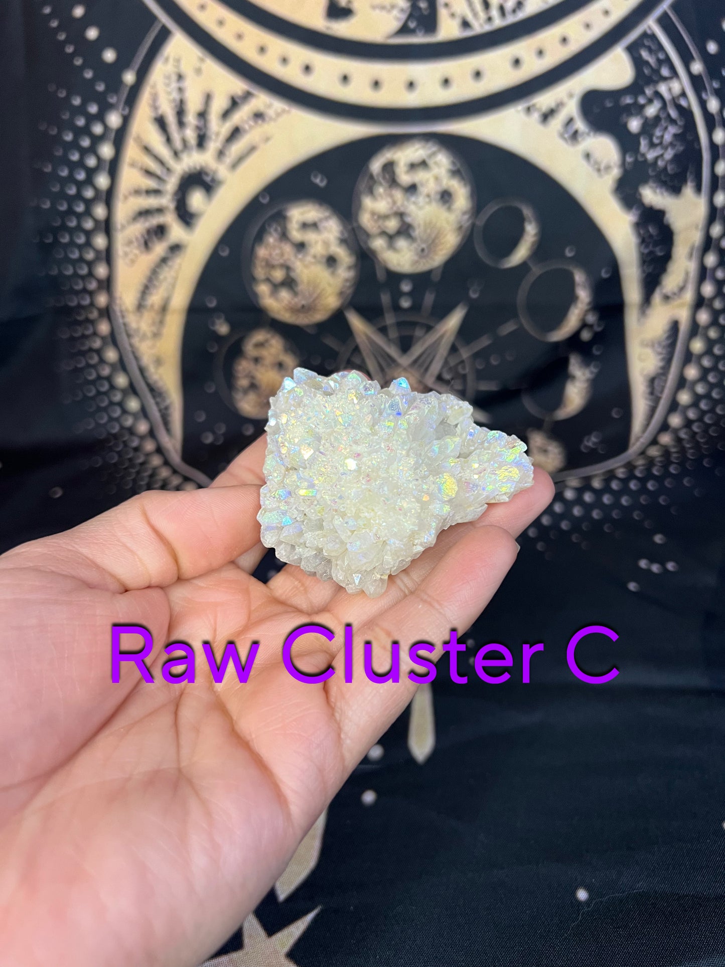 Angel Aura Quartz Raw Clusters