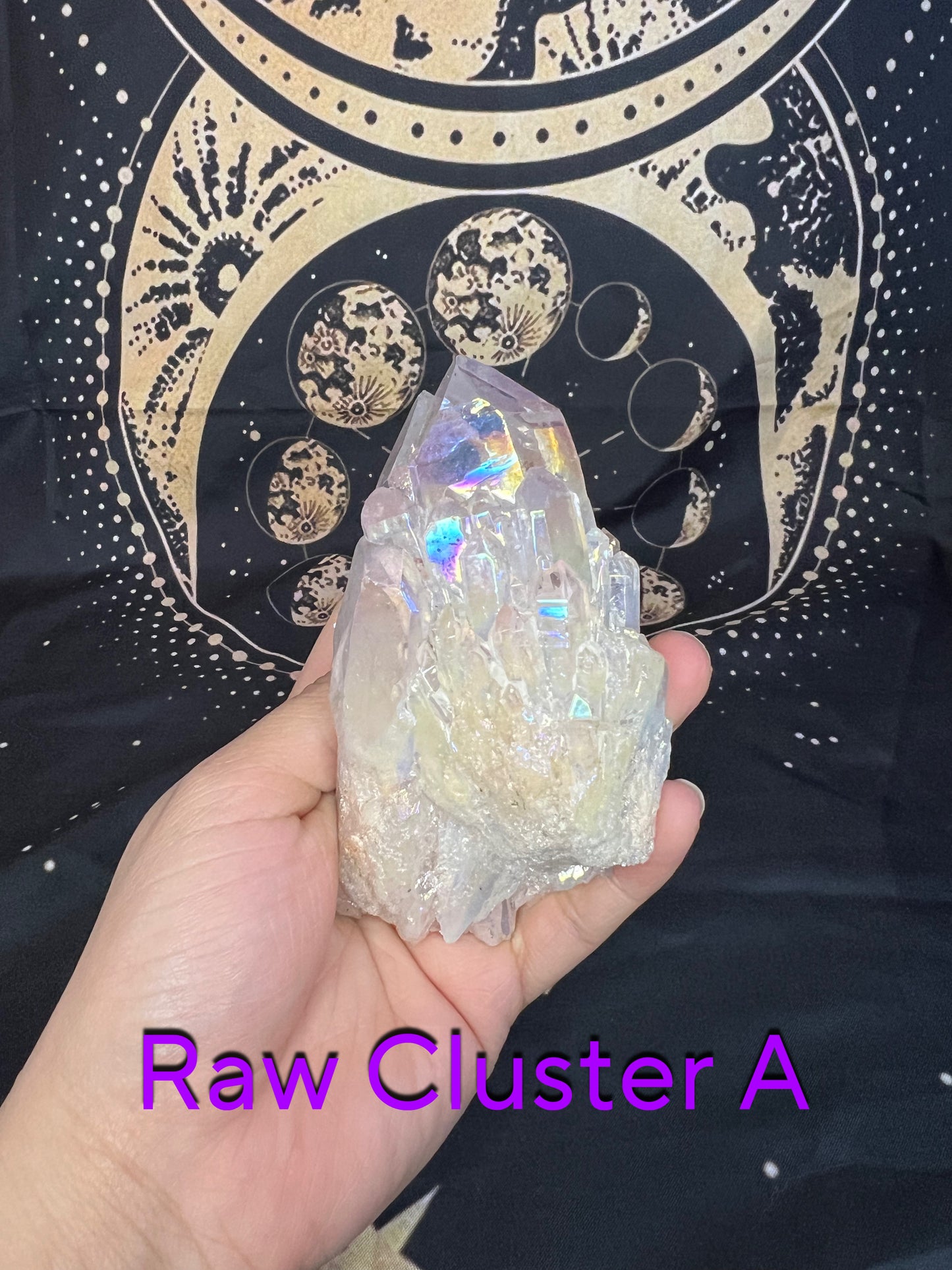 Angel Aura Quartz Raw Clusters