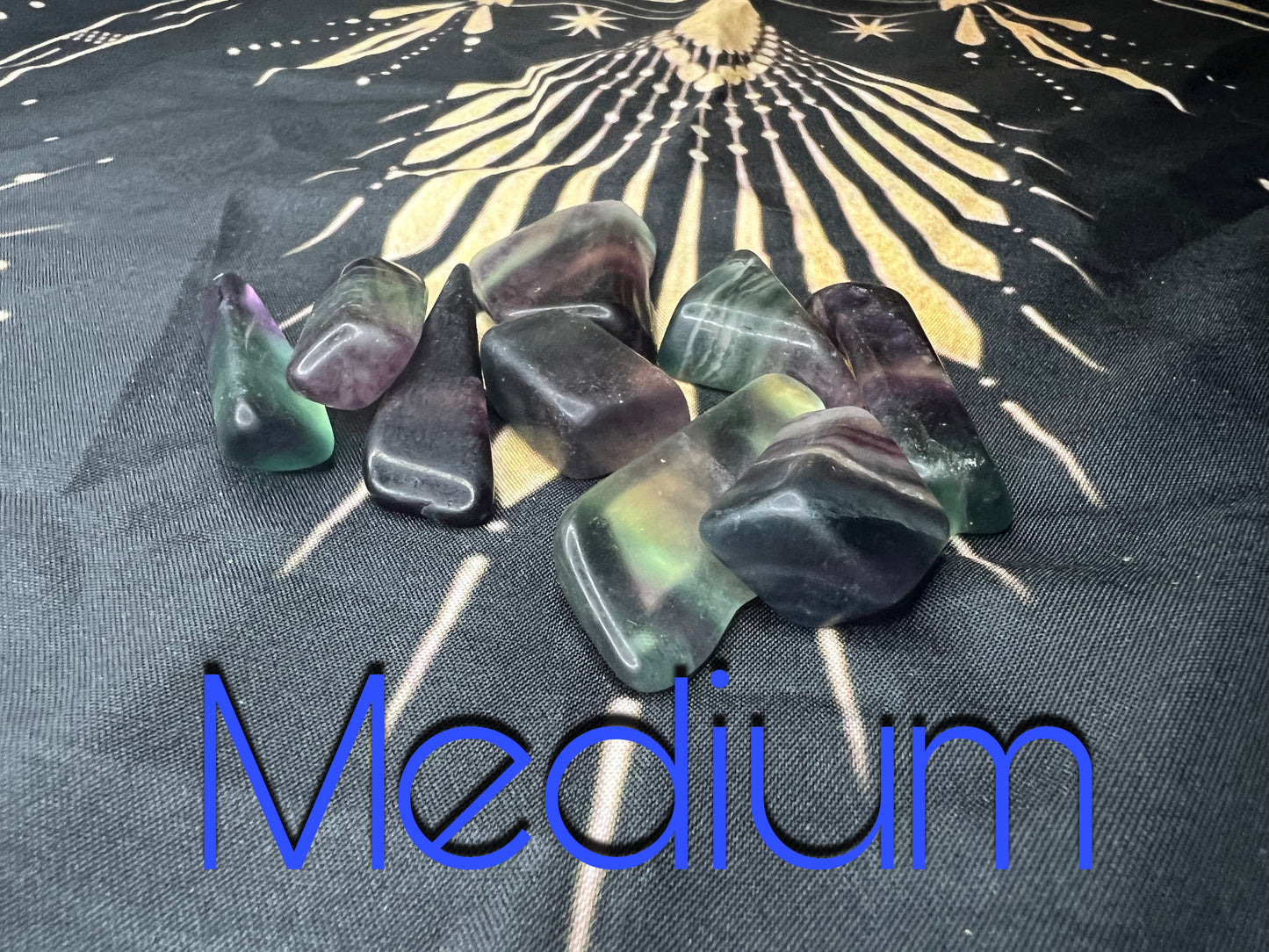 Fluorite tumbled stones