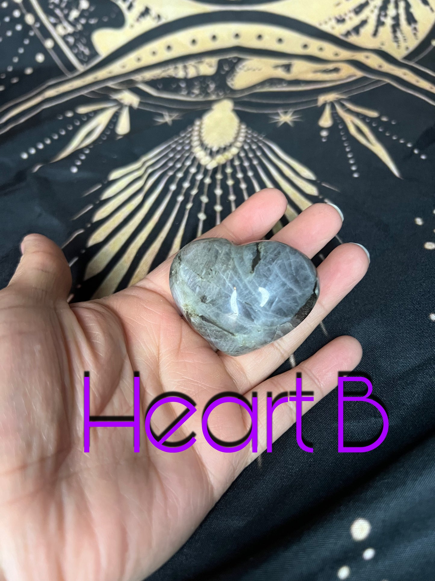 Labradorite Hearts