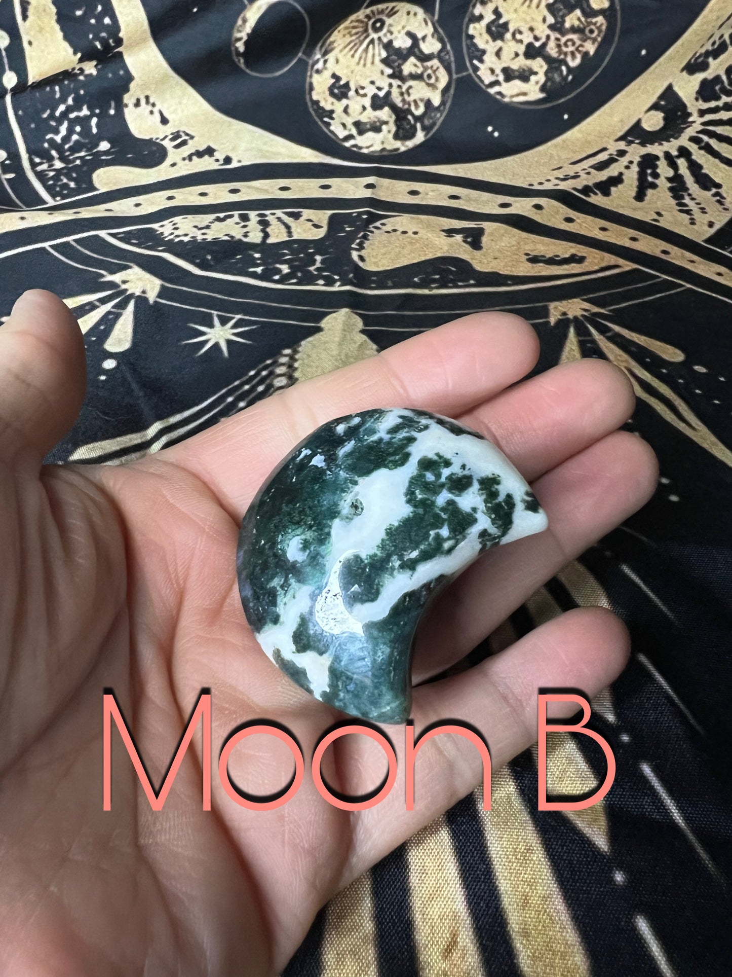 Moss Agate Moon