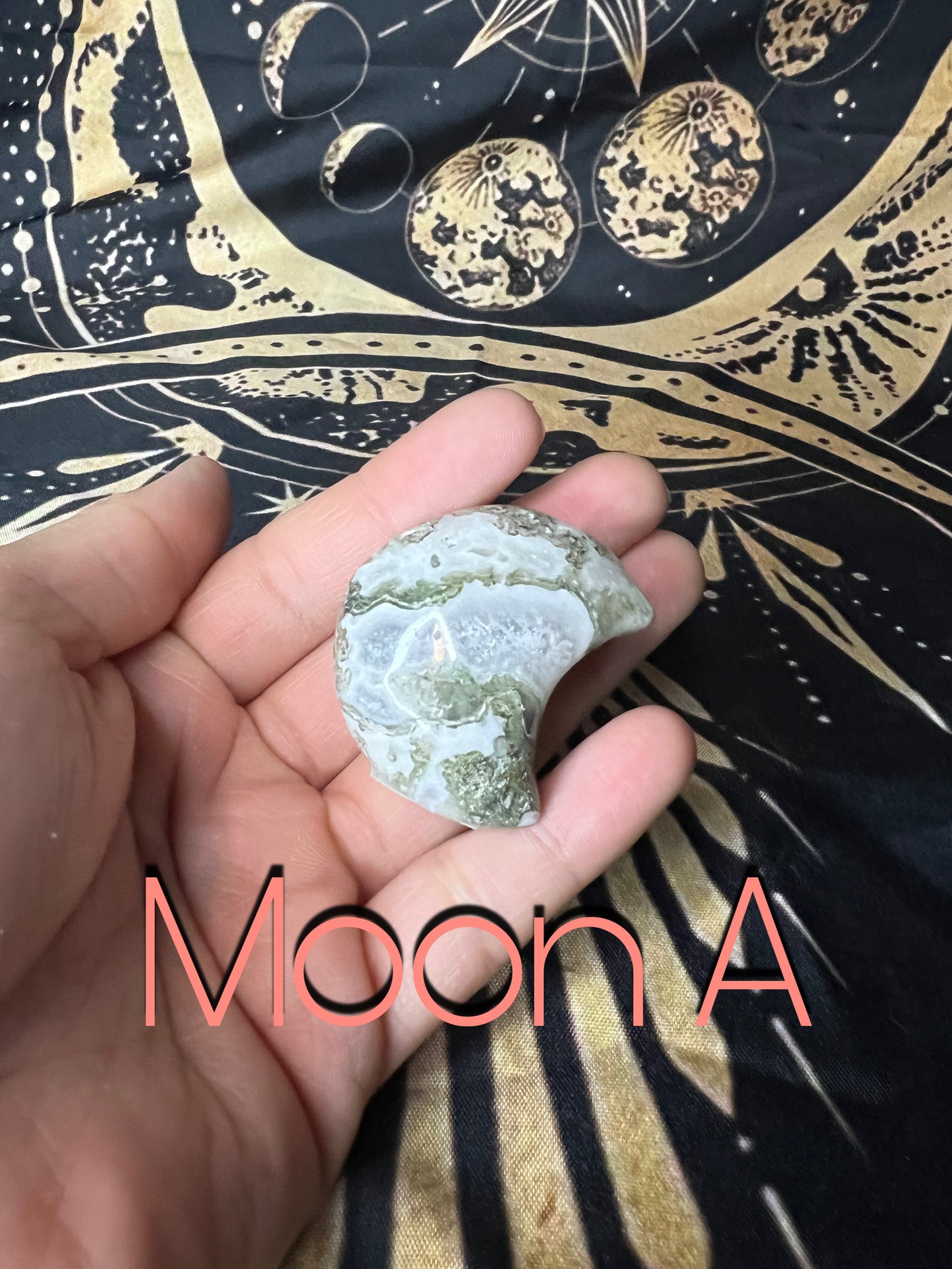 Moss Agate Moon