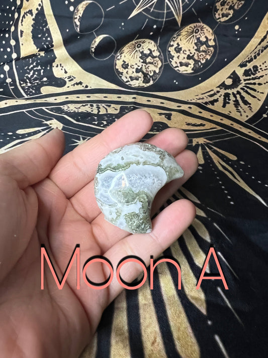 Moss Agate Moon