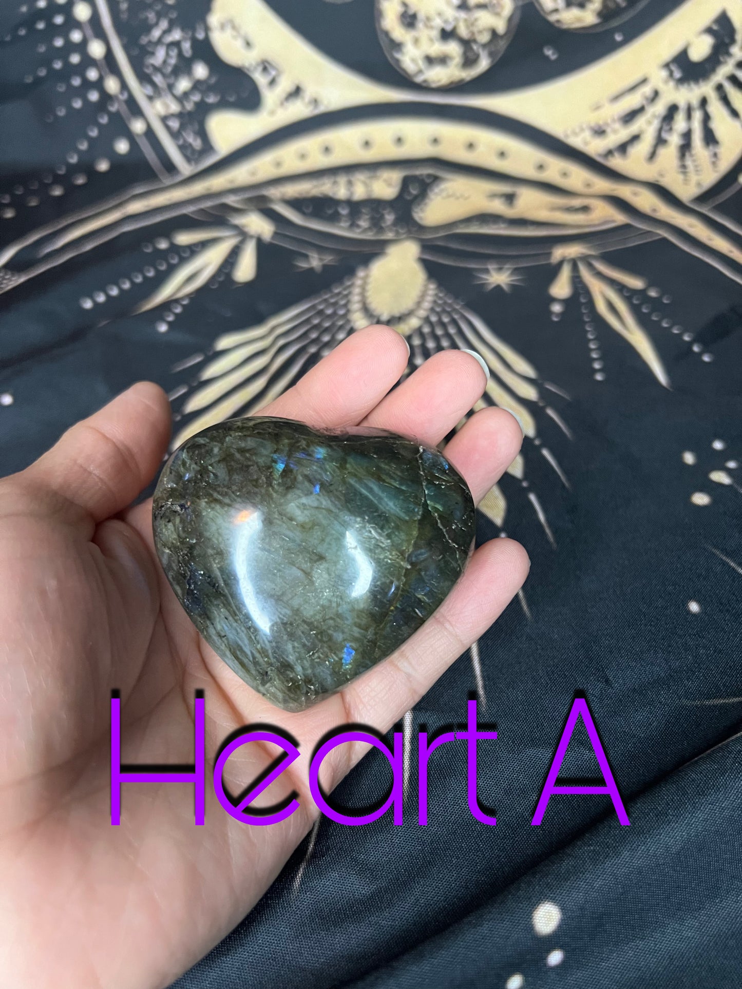 Labradorite Hearts