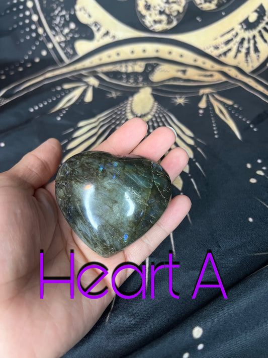 Labradorite Hearts