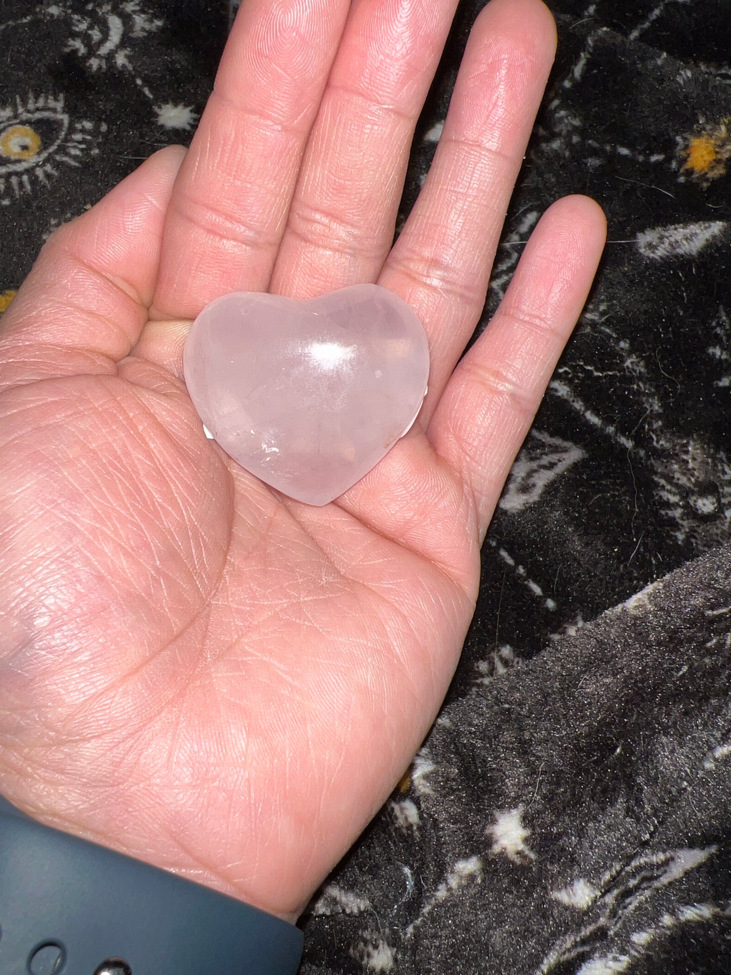 Rose quartz xs heart