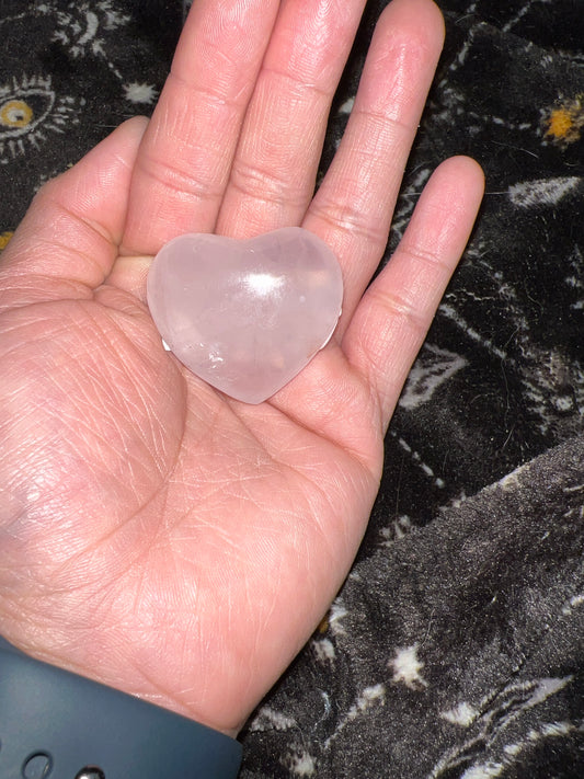 Rose quartz xs heart